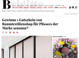 Sensuna Gutschein Gewinnspiel, Brigitte Gewinnspiel