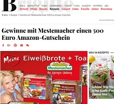 Amazon Gutschein Gewinnspiel, Brigitte Gewinnspiel