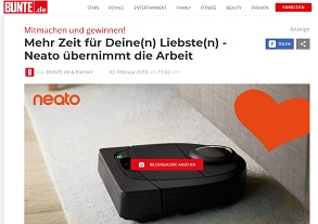 Neato Saugroboter Gewinnspiel, Bunte Gewinnspiel