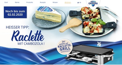 WMF Raclette Grill Gewinnspiel, Cambozola Gewinnspiel
