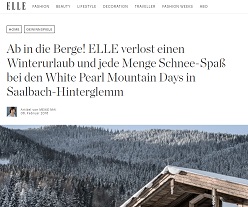 Saalbach Hinterglemm Winterurlaub Gewinnspiel, Elle Gewinnspiel