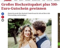 Breuninger Hochzeits-Paket Gewinnspiel, Freundin Gewinnspiel