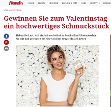 Pandora Halskette Gewinnspiel, Freundin Gewinnspiel