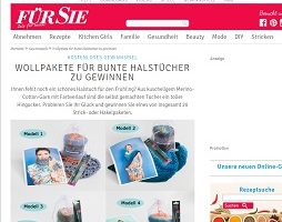 Wollpaket Gewinnspiel, Für Sie Gewinnspiel