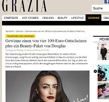 Douglas Geschenkkarte Gewinnspiel, Grazia Gewinnspiel