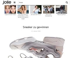 Reebok Sneaker Gewinnspiel, Jolie Gewinnspiel