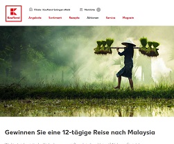 Malaysia Reise Gewinnspiel, Kaufland Gewinnspiel