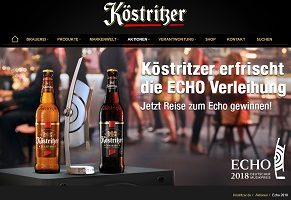 Echo 2018 Gewinnspiel, Köstritzer Gewinnspiel