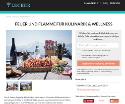 Schweiz Kurzurlaub Gewinnspiel Lecker Gewinnspiel