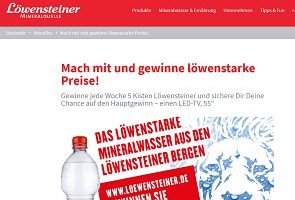 LED TV Gewinnspiel, Löwensteiner Gewinnspiel