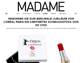 So Cosi Gewinnspiel, Madame Gewinnspiel