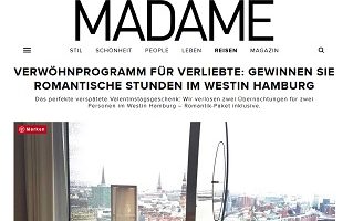 Hotel Westin Hamburg Gewinnspiel, Madame Gewinnspiel