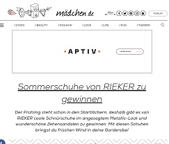 Rieker Sommerschuhe Gewinnspiel, Mädchen Gewinnspiel