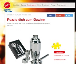 Sinalco Cocktail-Set Gewinnspiel, Sinalco Gewinnspiel