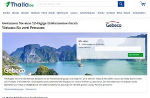Vietnam Reise Gewinnspiel; Thalia Gewinnspiel