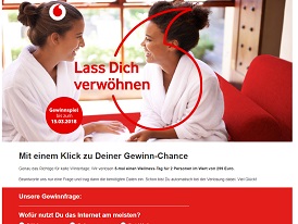 Jochen Schweizer Gutschein Gewinnspiel, Vodafone Gewinnspiel