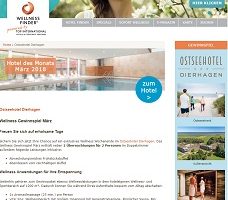 Ostsee Wellness-Urlaub Gewinnspiel, Wellnessfinder Gewinnspiel