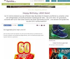 Lego-Set Gewinnspiel, familie.de Gewinnspiel