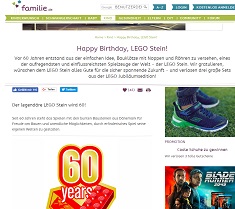 Lego-Set Gewinnspiel, familie.de Gewinnspiel