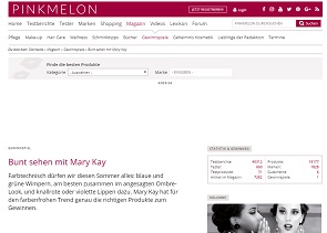 Mary Kay Lip Colors Gewinnspiel, pinkmelon Gewinnspiel