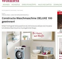 Constructa Waschmaschine Gewinnspiel, zuhause wohnen Gewinnspiel