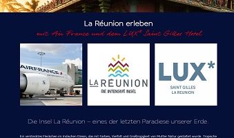 Réunion Reise Gewinnspiel, Air France Gewinnspiel