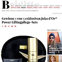 Juka d'Or Lifting-Pflege-Set Gewinnspiel, Brigitte Gewinnspiel