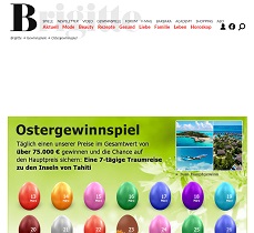 Tahiti Reise Gewinnspiel, Brigitte Gewinnspiel
