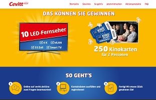 LED 4k 55 Zoll Fernseher Gewinspiel, Cevitt Gewinspiel