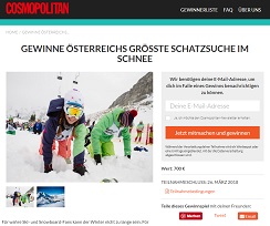 Gamsleiten Kriterium Gewinnspiel, Cosmopolitan Gewinnspiel