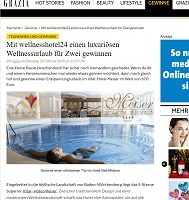 Hotel Meiser Gewinnspiel, Grazia Gewinnspiel