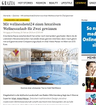 Hotel Meiser Gewinnspiel, Grazia Gewinnspiel