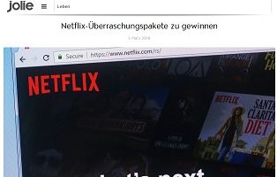 Netflix Gutschein Gewinnspiel, Jolie Gewinnspiel