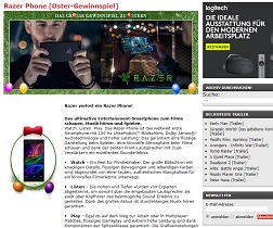 Razer Phone Gewinnspiel, KinoNews Gewinnspiel