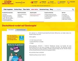 Deutschland rundet auf Gewinnspiel, Netto Gewinnspiel
