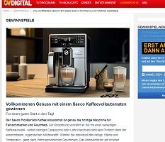 Saeco Kaffeevollautomat Gewinnspiel, TV Digital Gewinnspiel