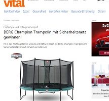 Berg Trampolin Gewinnspiel, Vital Gewinnspiel