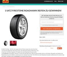 Firestone Reifen Gewinnspiel, selbst Gewinnspiel
