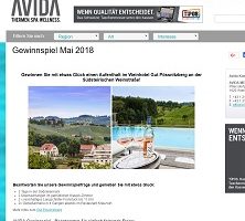 Südsteiermark Urlaub Gewinnspiel, Avida Gewinnspiel