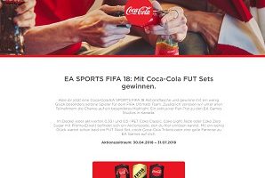 Coca Cola Aktionscode Gewinnspiel, Coca Cola Gewinnspiel