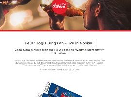 WM-Reise Gewinnspiel, Coca Cola Gewinnspiel