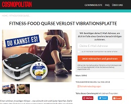 Skandika Vibrations-Trainer Gewinnspiel, Cosmopolitan Gewinnspiel