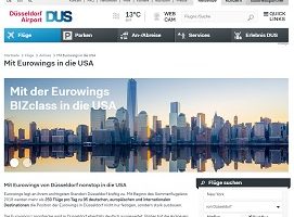 USA Flug Gewinnspiel, Düsseldorf Airport Gewinnspiel