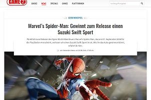 Suzuki Swift Gewinnspiel, GameZ Gewinnspiel