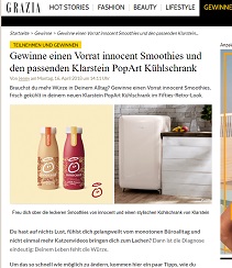 Klarstein Kühlschrank Gewinnspiel, Grazia Gewinnspiel