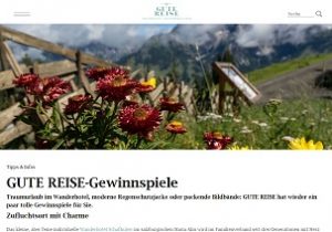 Salzburger Land Wanderurlaub Gewinnspiel , Gute Reise Gewinnspiel