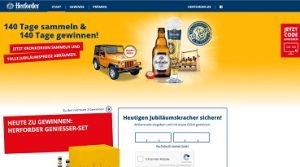 Herforder Aktionscode Gewinnspiel, Herforder Gewinnspiel