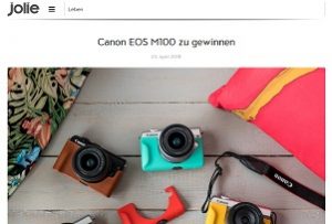 Canon Digitalkamera Gewinnspiel, Jolie Gewinnspiel