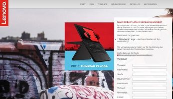 Thinkpad Yoga Gewinnspiel, Lenovo Gewinnspiel