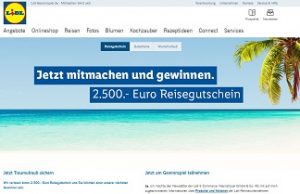 Lidl Reise Gewinnspiel, Lidl Gewinnspiel